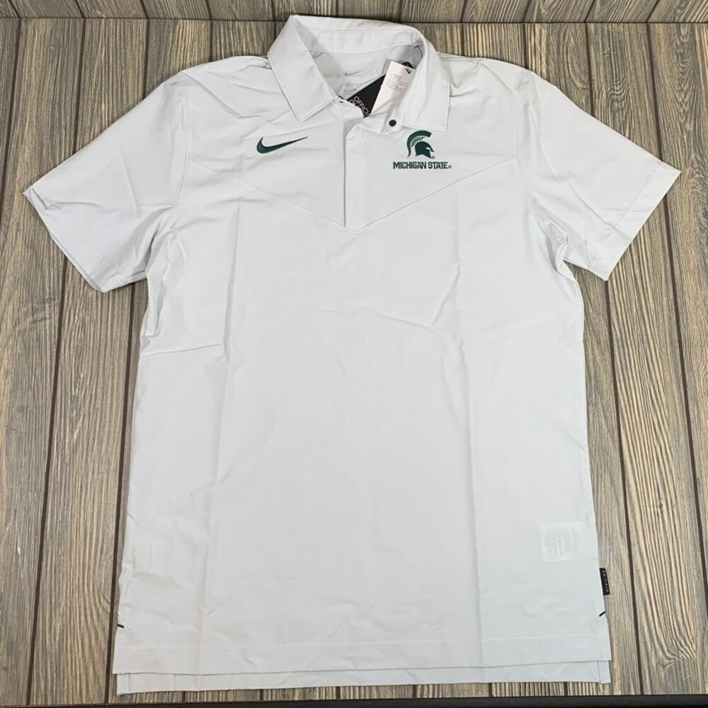 Nike Michigan State Spartans On Field Apparel Dri Fit DN5626-100 Men M Recycled
